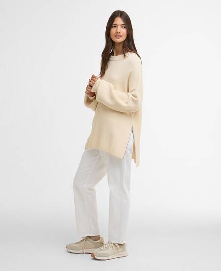 Tara Knitted Jumper Bone White