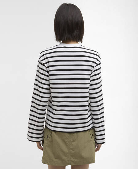 Maureen Striped Top Black Stripe