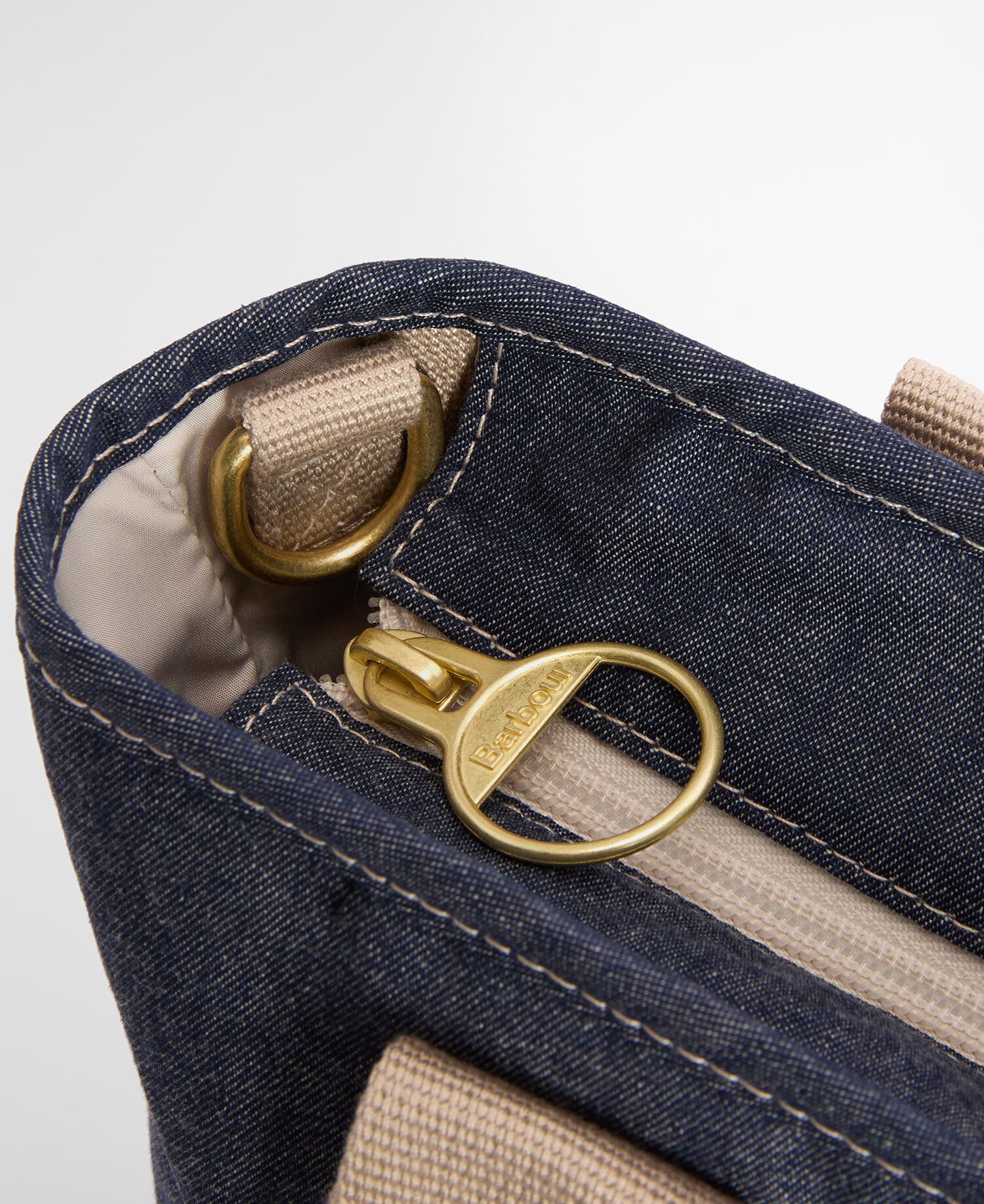 Mini borsa tote in denim Mya Indigo
