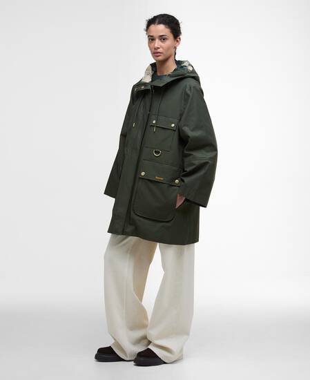 Arla Waterproof Jacket Olive/Ancient Tartan