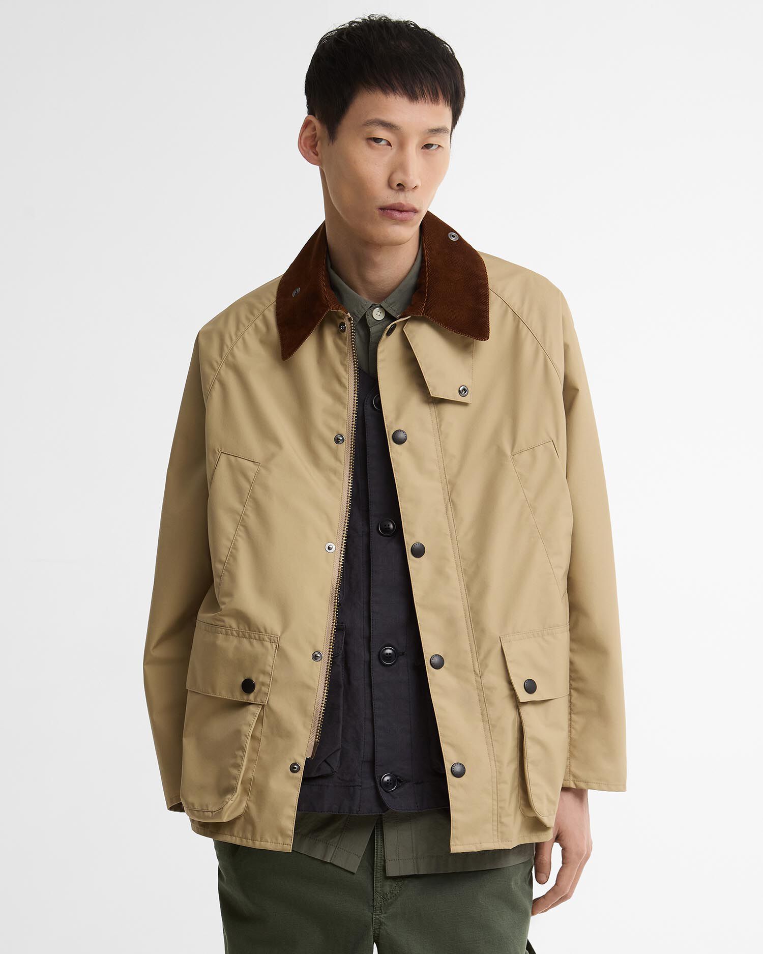 Barbour x eYe JUNYA WATANABE MAN Oversized Bedale Casual Jacket Beige