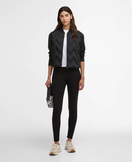 Prism Quilted Sweatshirt Black