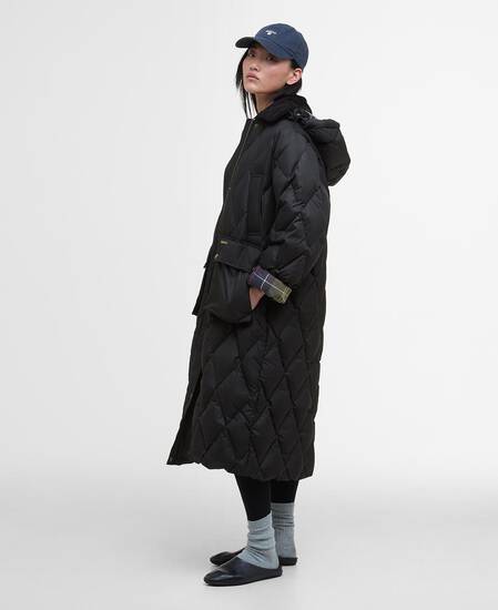 Longline Yasmin Down Puffer Jacket Black