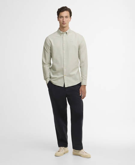 Oxford Tailored Long-Sleeved Shirt Sea Green