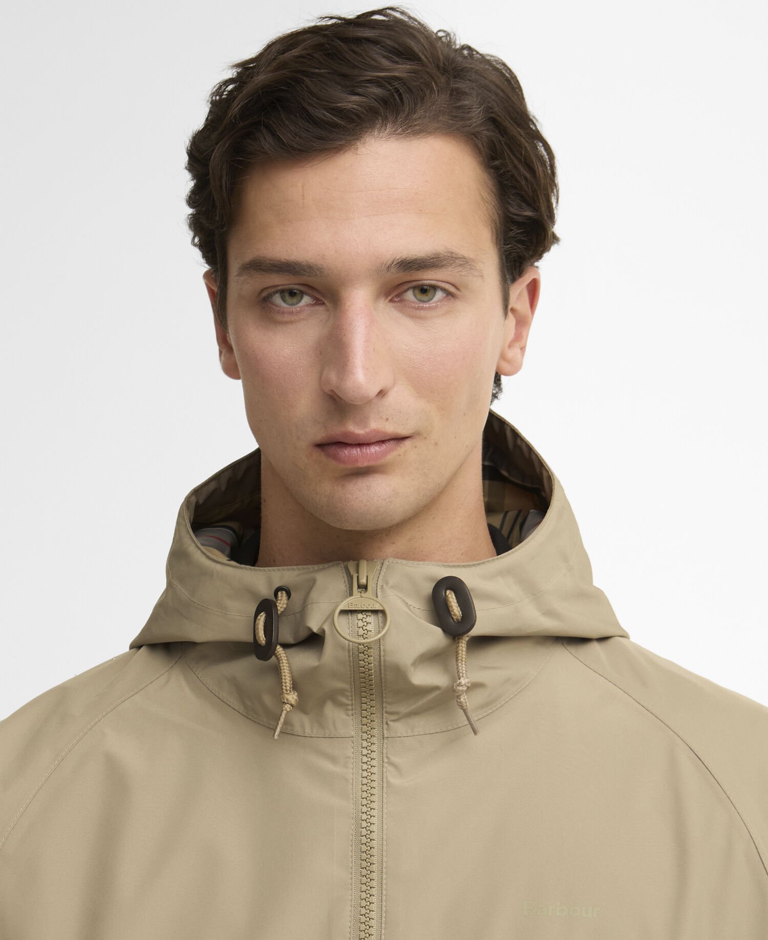 Jacke Hooded Domus Washed Stone