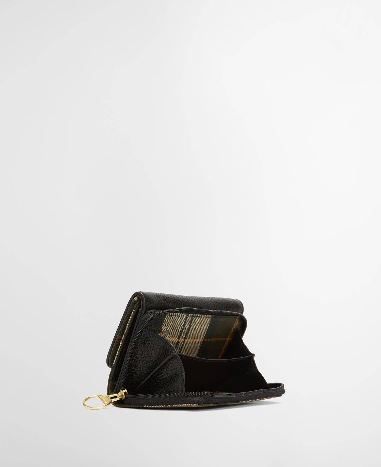 Rosa Leather French Purse Black/Ancient image number 3