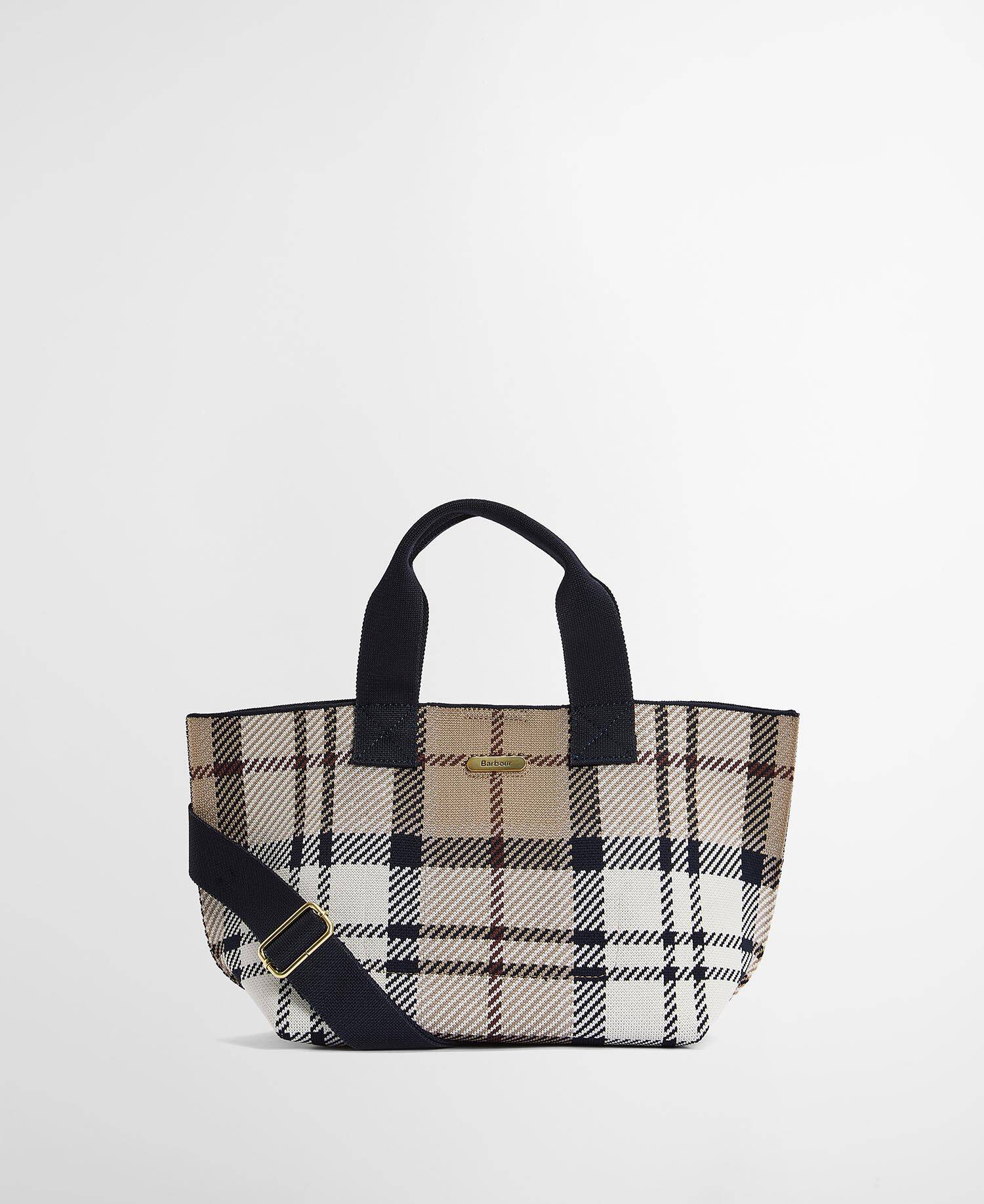Layla Tartan Mini Tote Bag Rosewood Tartan image number 0