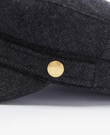 Bothal Bakerboy Cap Charcoal Grey