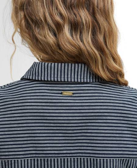 Sonia Striped Mini Dress Navy/Salt Stripe