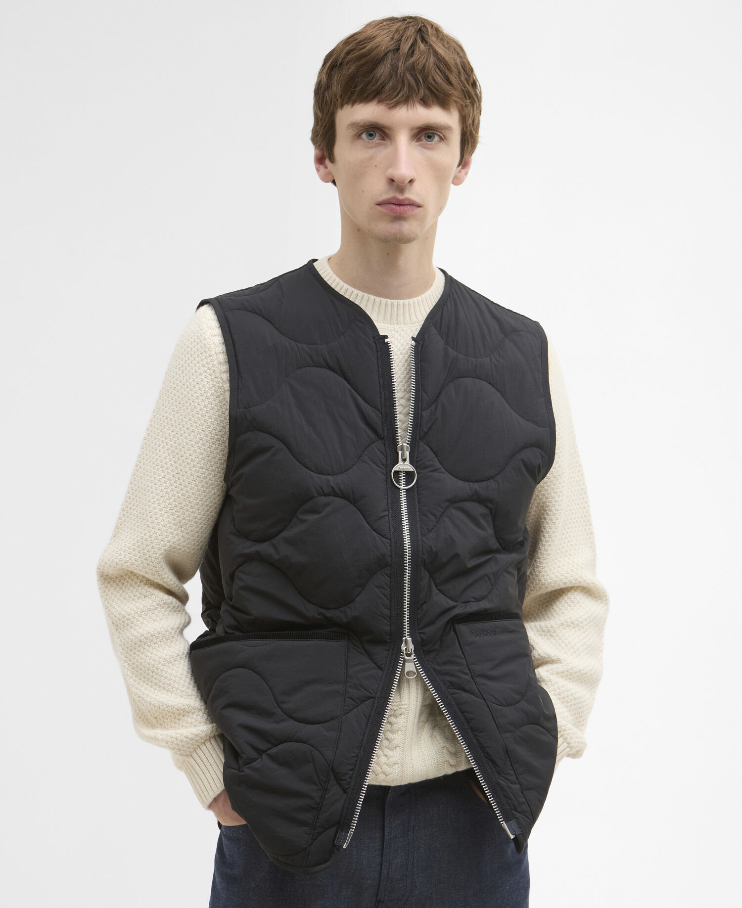 Barbour x ARKET Aron Gilet Black