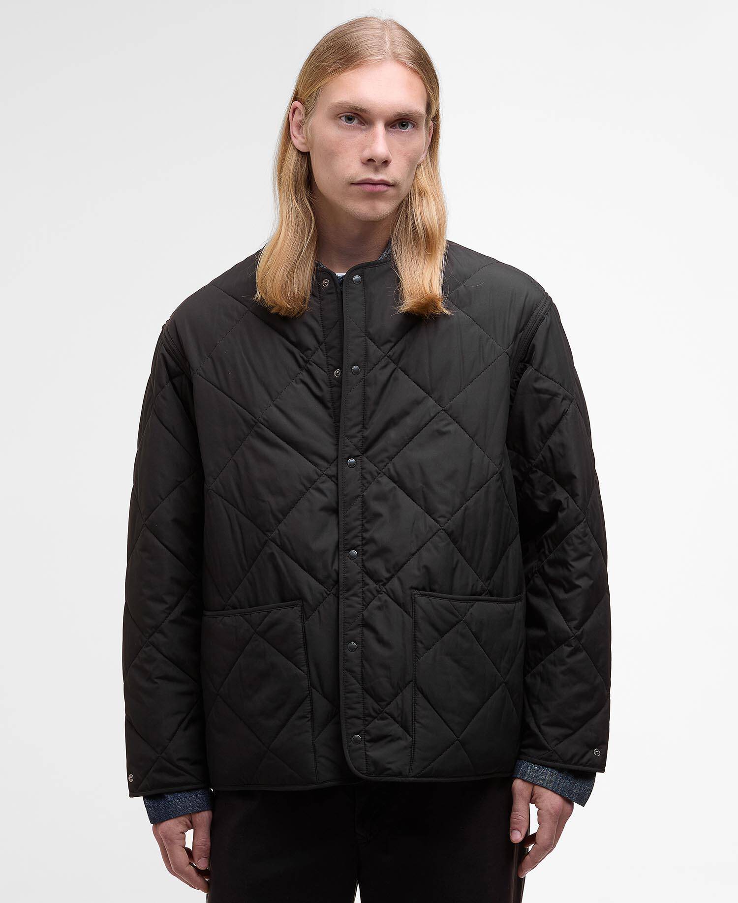 Barbour x Kaptain Sunshine Quilted Liner Black image number 0