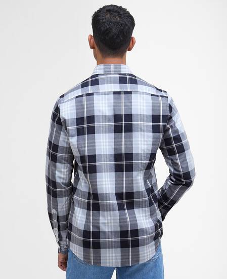 Edgar Tailored Long-Sleeved Shirt Mineral Blue
