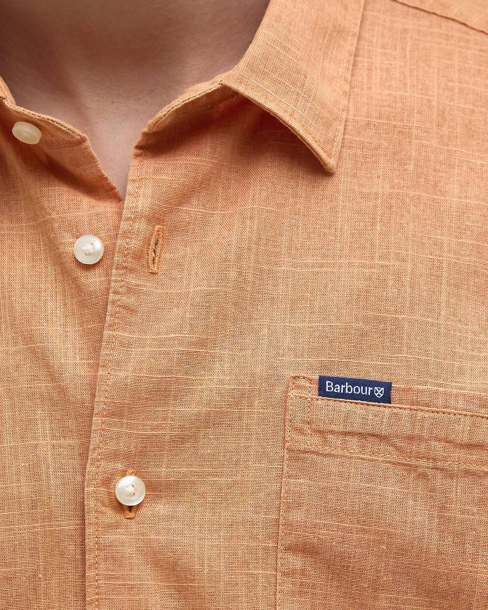 Pigment Dye Slub Short-Sleeved Shirt