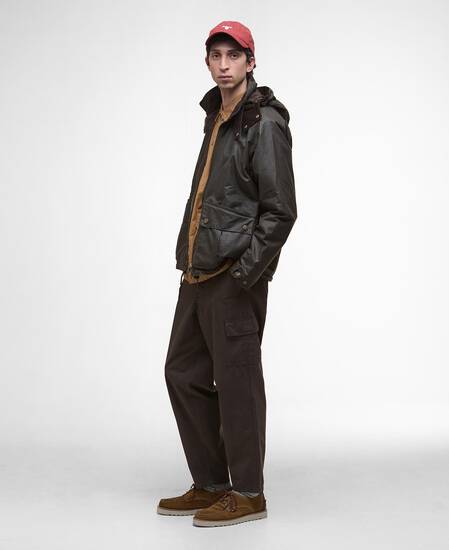 Re-Engineered Bardon Spey Waxed Jacket Olive