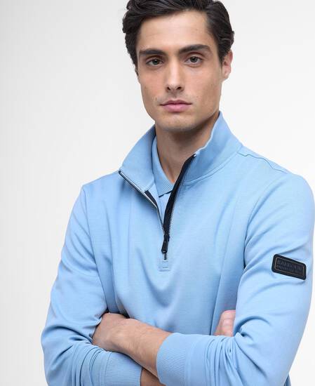 Ilford Interlock Half-Zip Sweatshirt Cool Blue