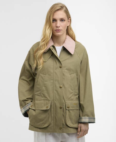 Modern Beadnell Casual Jacket Bleached Olive/Ancient/Gardenia