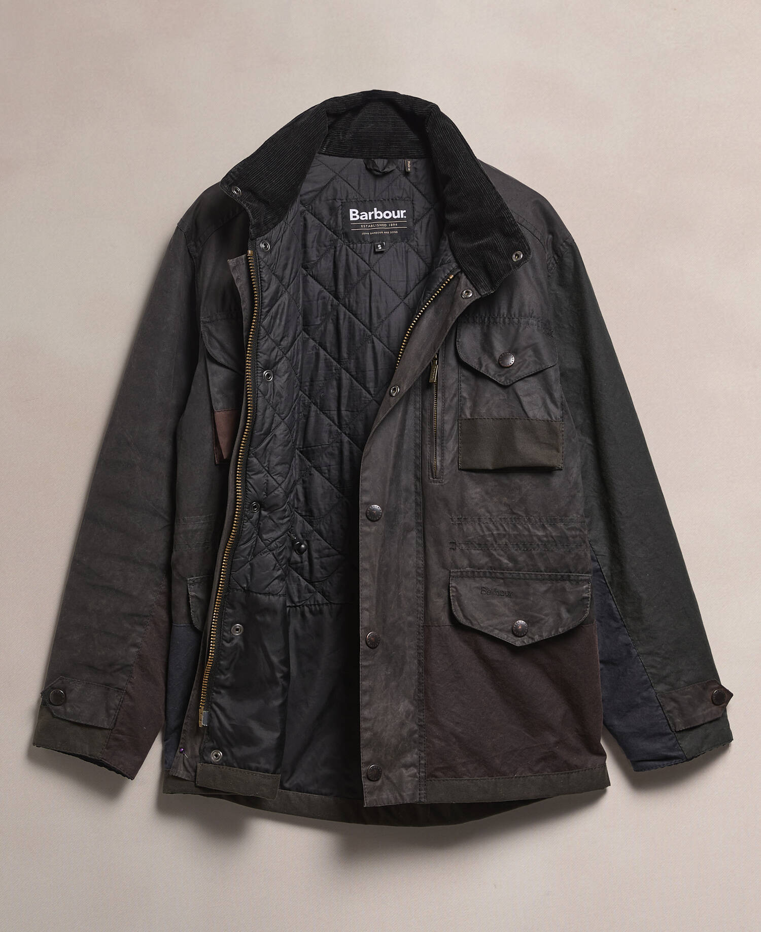 Barbour Re-Loved Men's Sapper Waxed Jacket image number 1