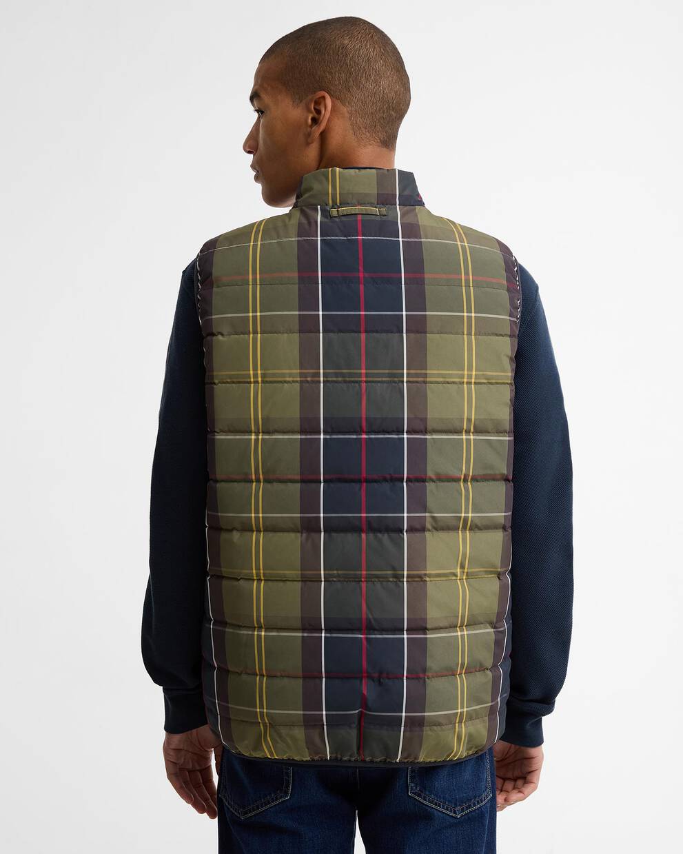 Reversible Tartan Puffer Gilet