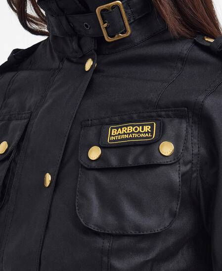Ladies' International Waxed Jacket Classic Black