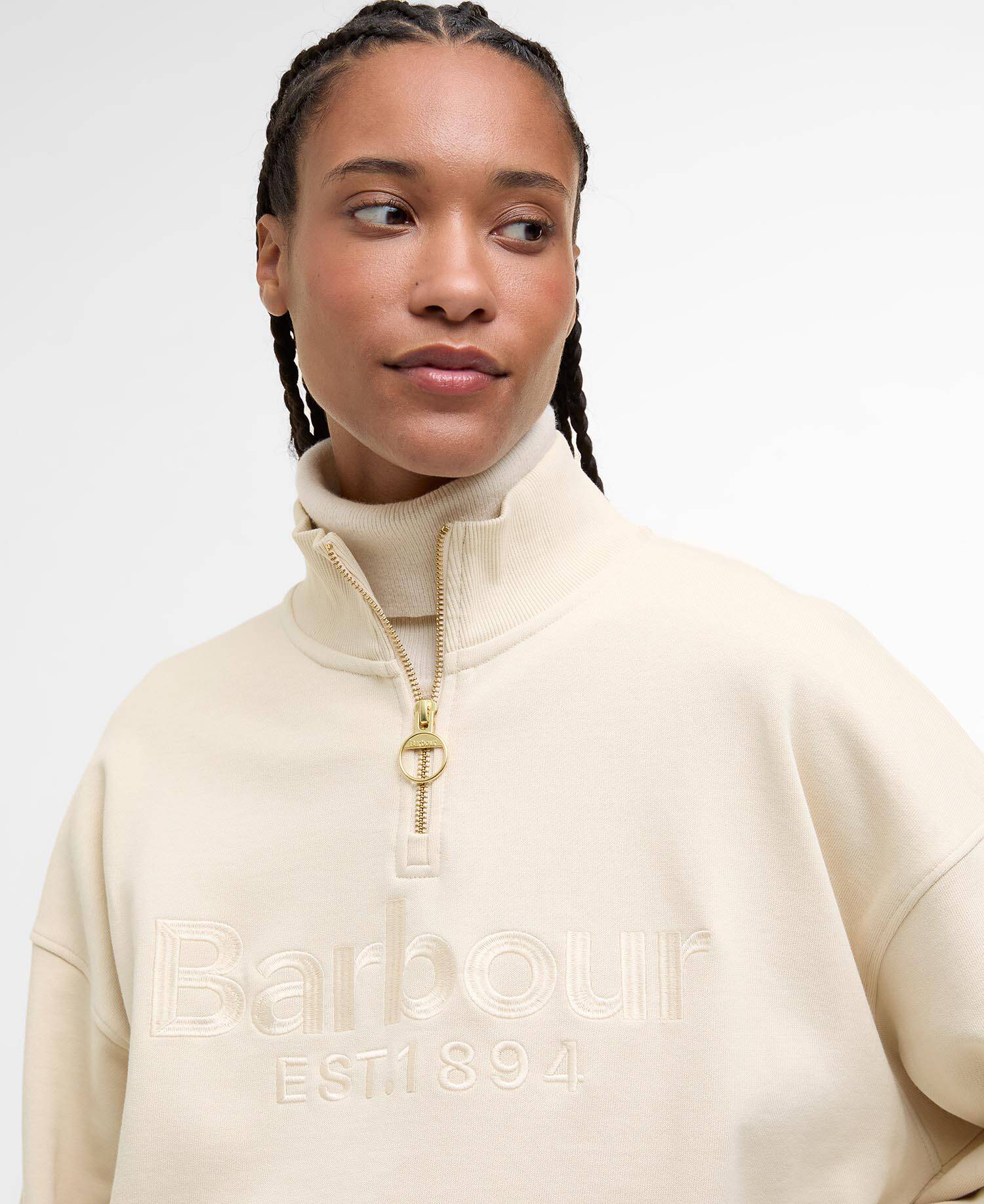 Pullover Sara Half-Zip Oat image number 3