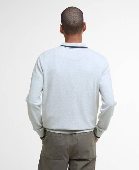 Rocton Knitted Polo Shirt Mist