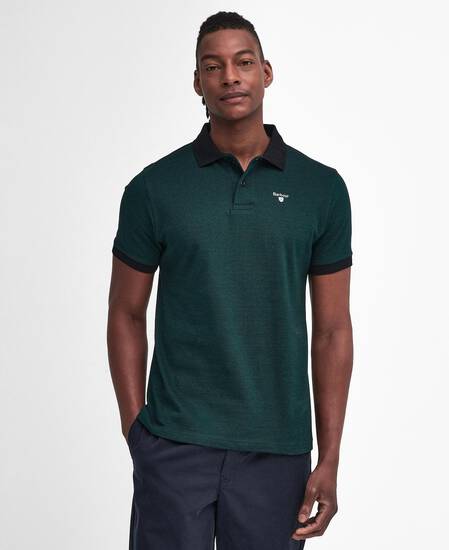 Essential Sports Mix Short-Sleeved Polo Shirt Evergreen