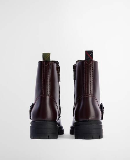 Ouseburne Biker Boots Cherry Glace