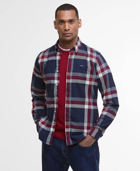 Folley Tailored Long-Sleeved Shirt Navy/Red Folley Tailored Long-Sleeved Shirt Navy/Red