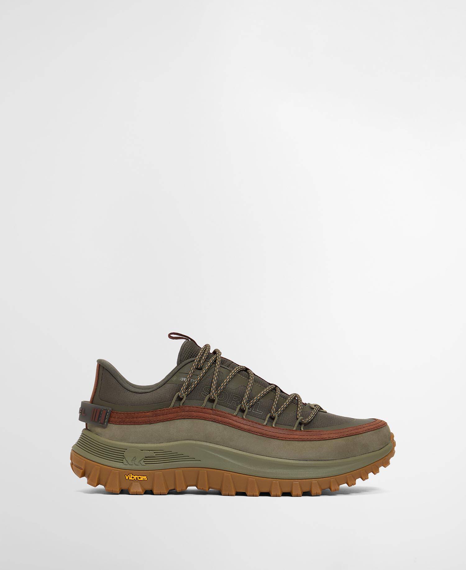 Barbour x SOREL Callsign Horizon GTX Waterproof Trainers Olive image number 0