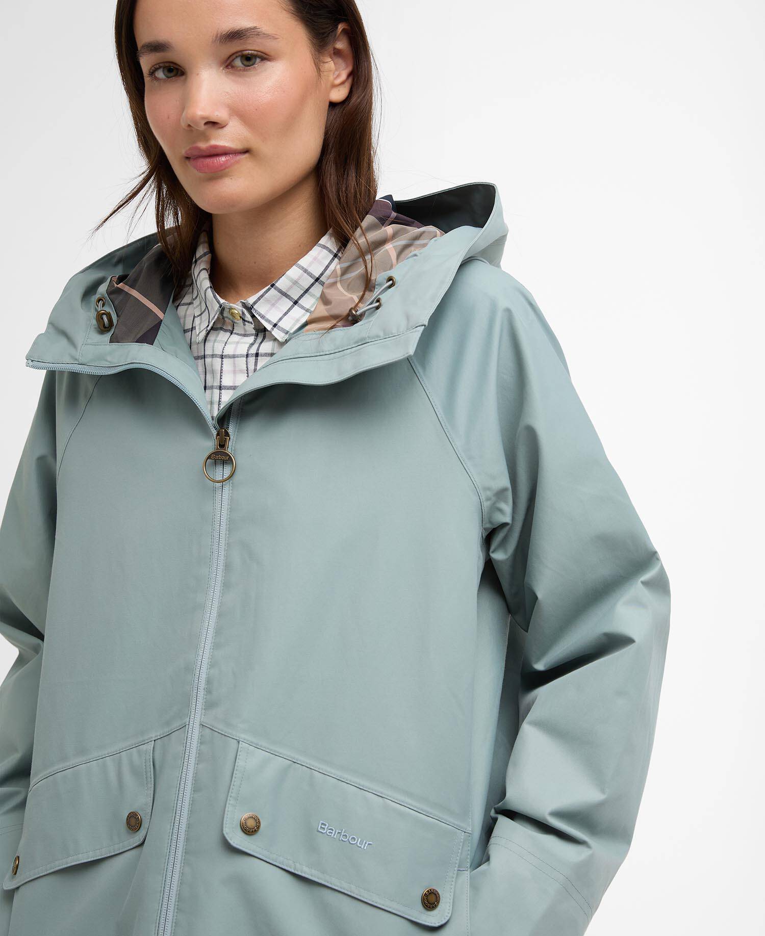 Heron Waterproof Jacket Blue Sage/Gardenia image number 3