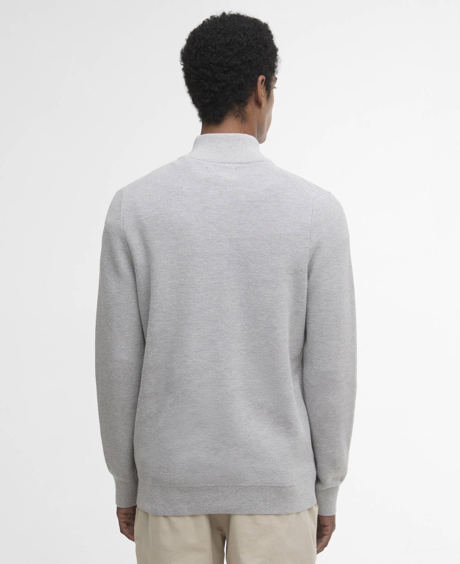Pullover Essential Honeycomb Half-Zip Grey Marl image number 2