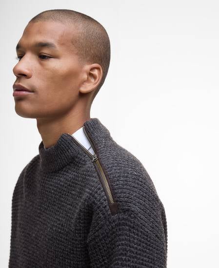 Gearstone Textured Knit Charcoal Marl