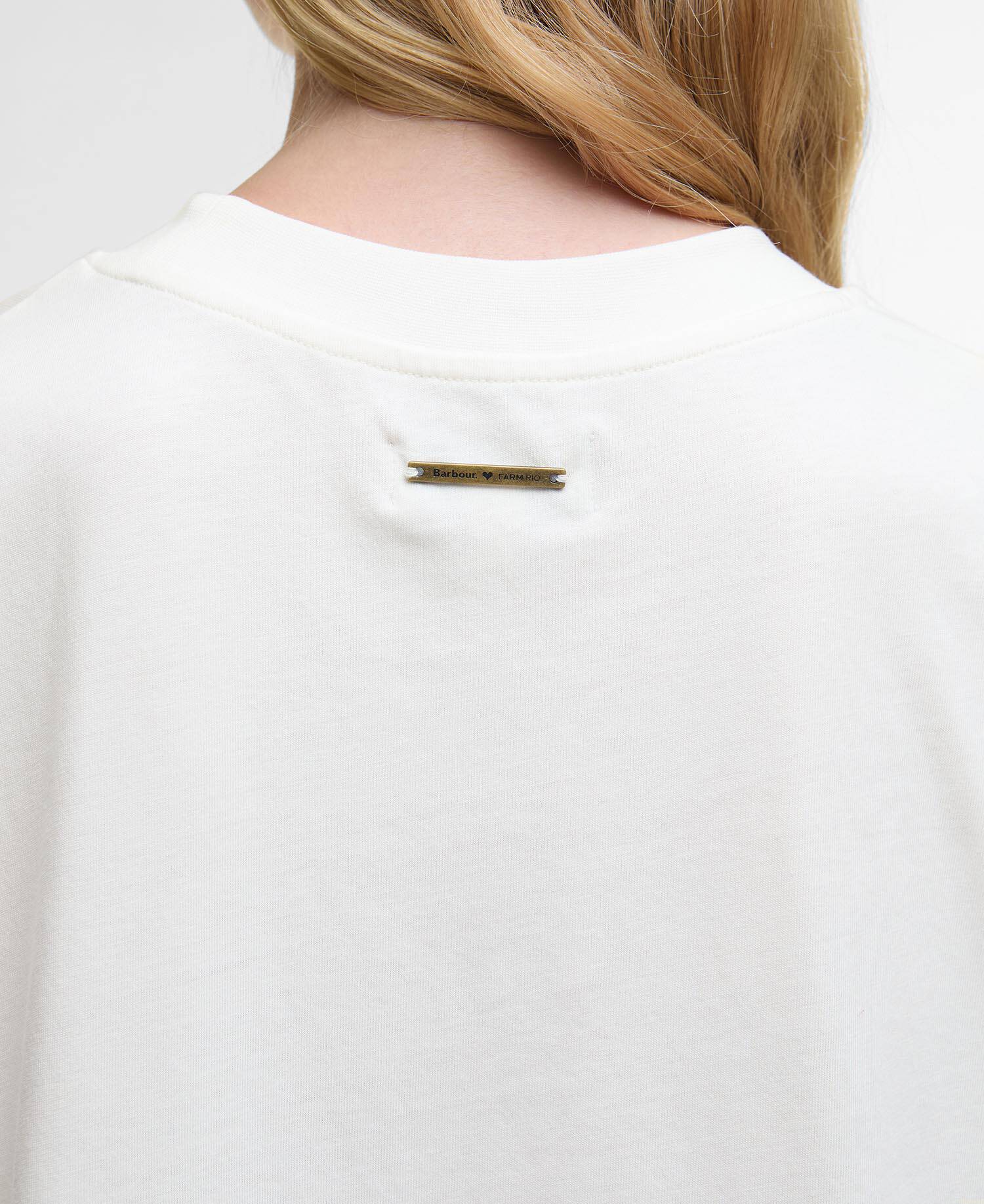 Barbour FARM Rio Maria Clara Graphic T-Shirt Off White image number 4