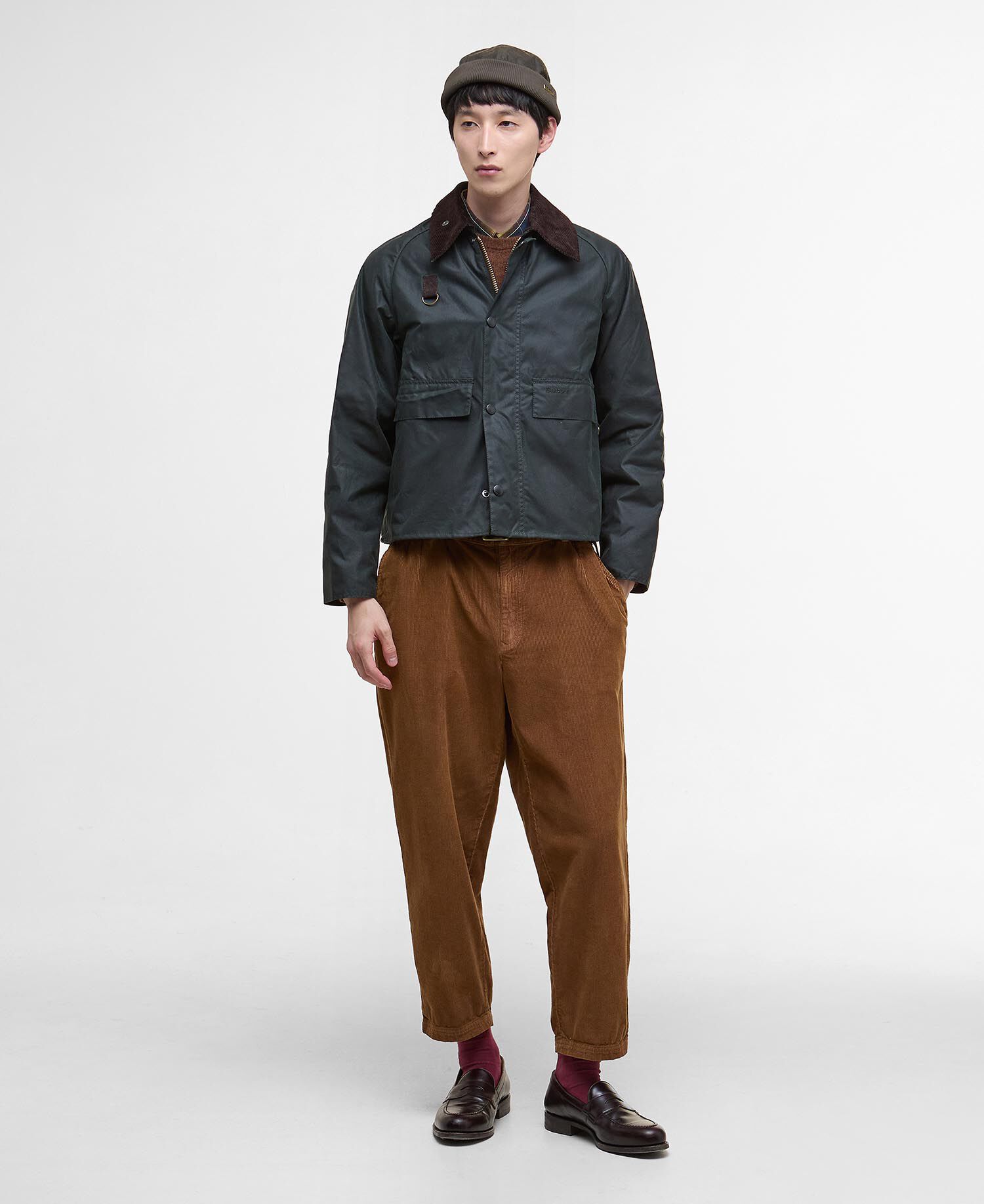 美品正規 22AW Barbour Spey Jacket オイルド1220O▲ Barbour SPEY JOURNAL STANDARD Oiled Jacket khaki oiled cotton size