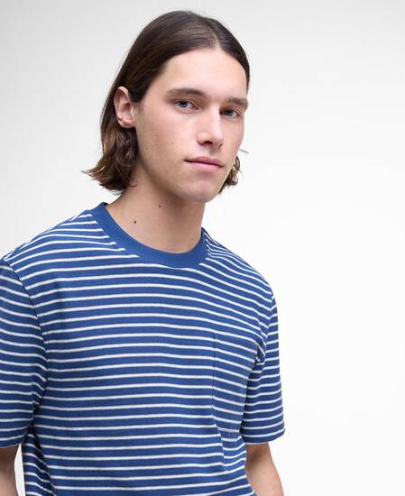 Frensham Striped T-Shirt Dark Denim