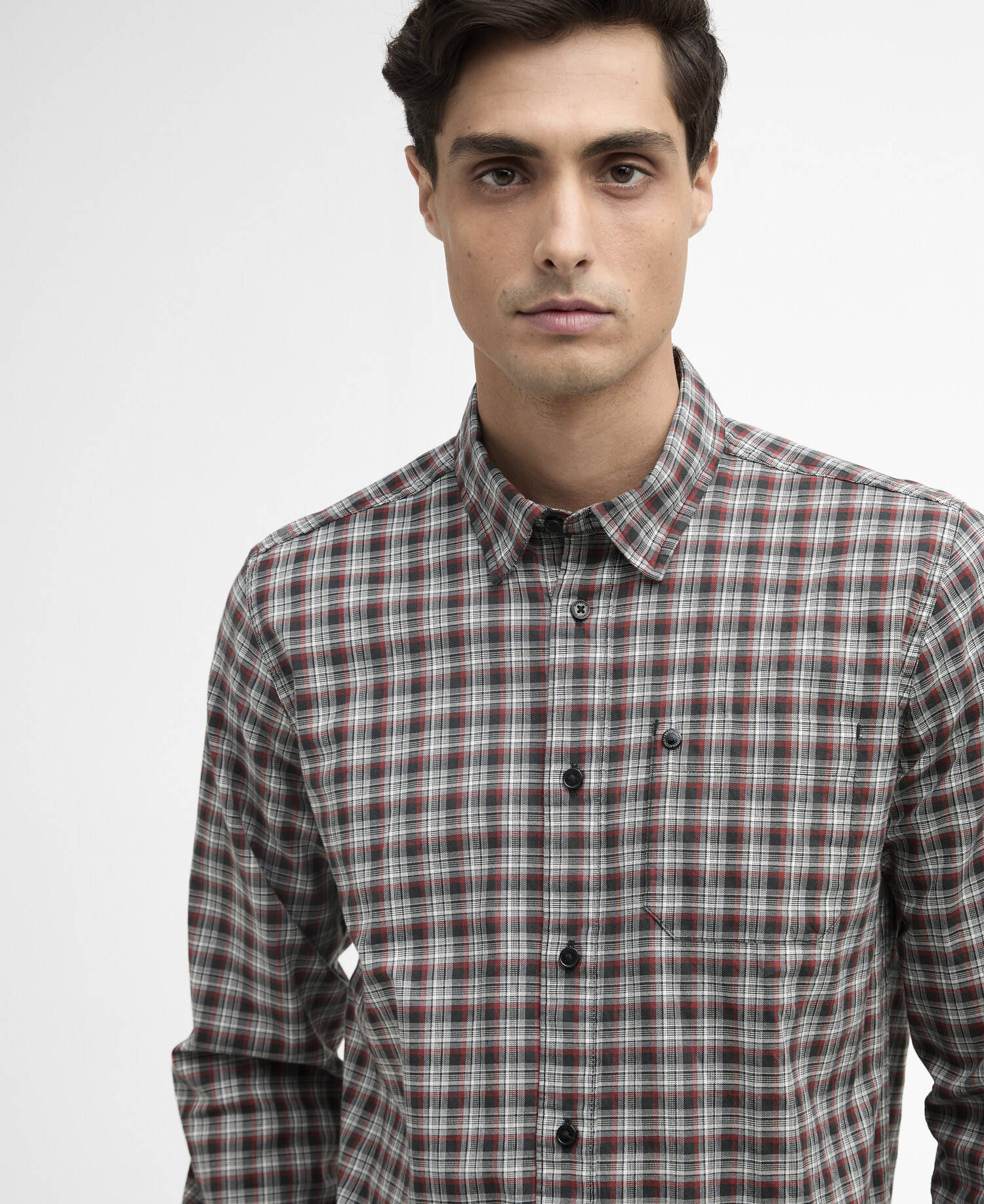 Camicia a quadri Peregrine a maniche lunghe Burnt Henna image number 3
