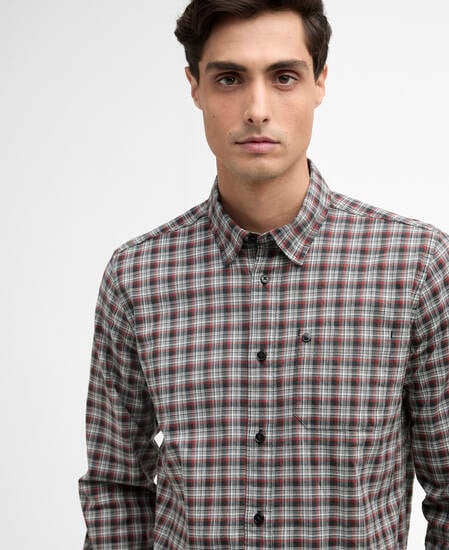 Hemd Peregrine Check Burnt Henna