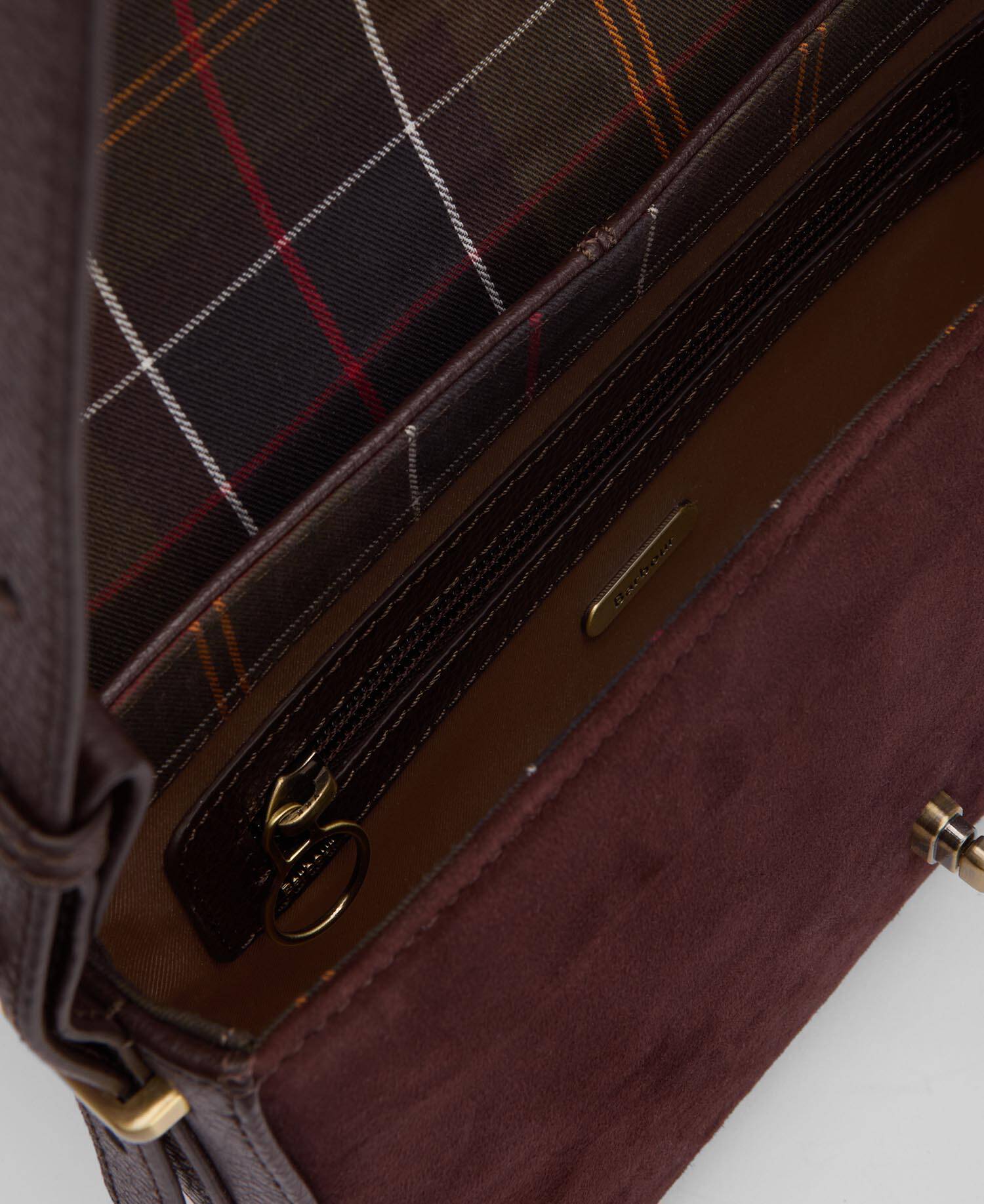 Wildledertasche Rosa Crossbody Dark Brown image number 4