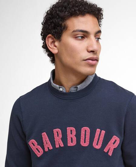 Prep Logo Sweatshirt Navy/Pink
