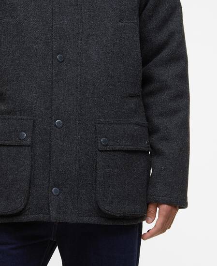 Bedale Wool Jacket Dark Grey Marl/Tartan Tbc