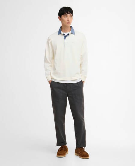 Oldgate Oversized Rugby Shirt Whisper White