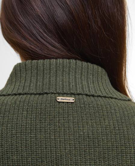 Maglione trapuntato Allendale Olive