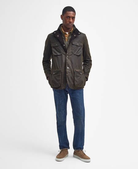 Ogston Waxed Jacket Olive