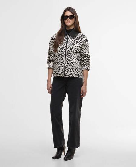 Warlock Printed Casual Jacket Jasmine Leopard Print