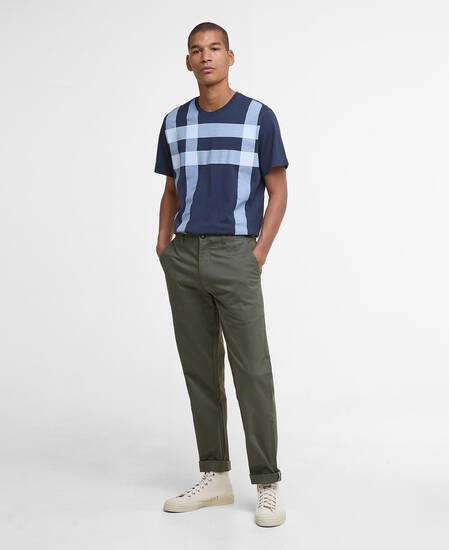 Kaine Tartan T-Shirt Navy Kaine Tartan T-Shirt Navy