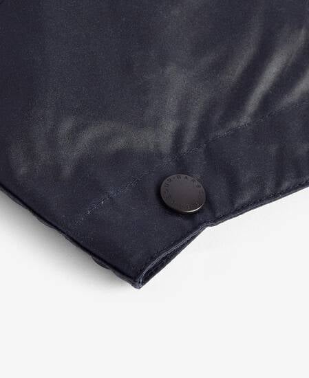 Waxed Cotton Plain Hood Classic Navy