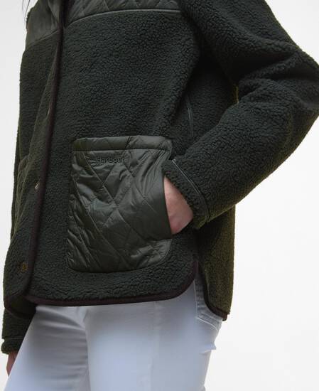 Giacca in pile Laurel Olive/Sage