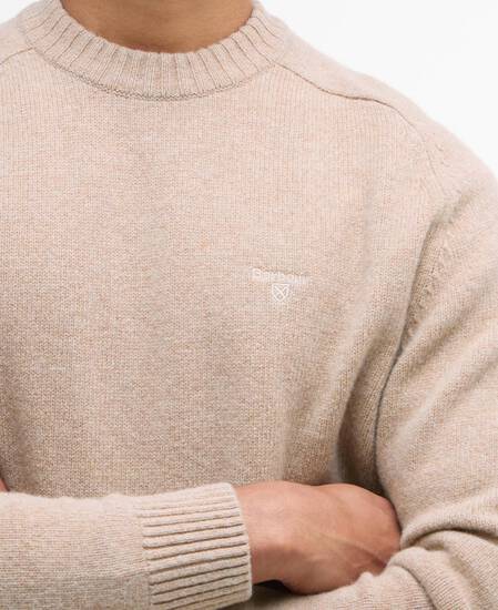 Grangetown Crew Neck Jumper Washed Stone
