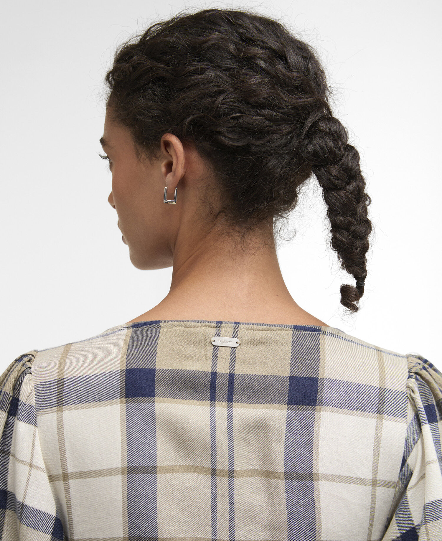 Abito midi Ballina Dress Navy Tartan