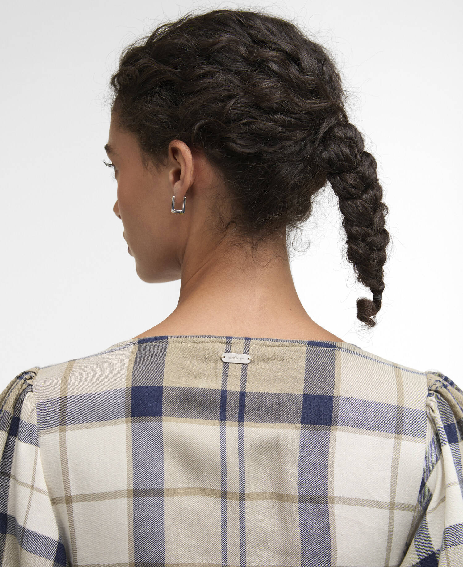 Abito midi Ballina Dress Navy Tartan image number 4